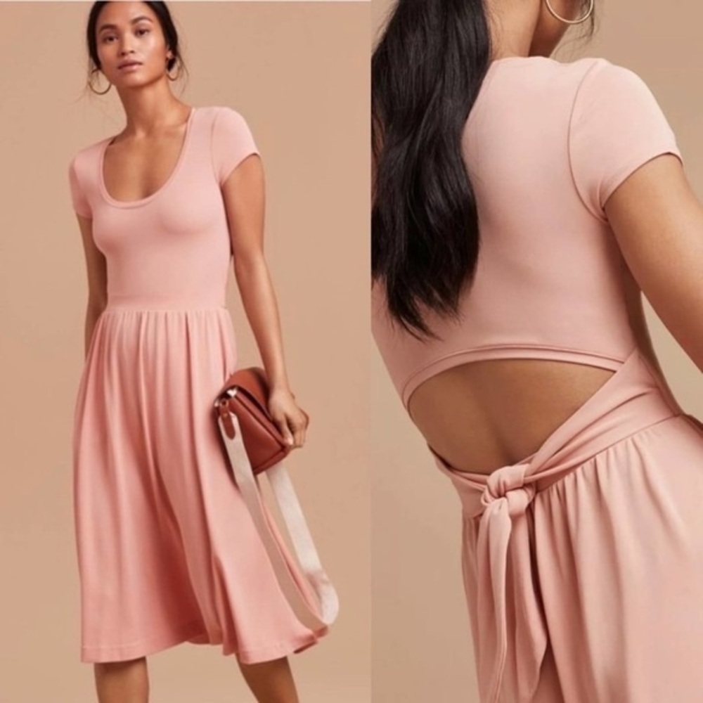 NWOT ARITZIA Wilfred Oxymore Dress Open Back Short Sleeve